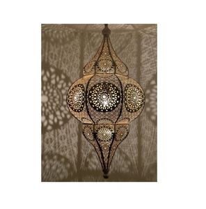 Decorative <b>Hanging</b> Metal Lantern for Balcony <b>Garden</b> Christmas <b>Lighting</b> with Artistic Handcrafted Design Waterproof Eco-Friendly - Product Image 1