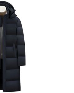 Veste longue matelassée noire personnalisée à capuche, style doudoune d'hiver, manteau épais matelassé, vêtement d'extérieur chaud et isolé, fabricant OEM personnalisé - Product Image 3