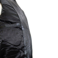 Veste matelassée en cuir PU pour homme, avec col en fausse fourrure, personnalisable, rembourrée, pour l'hiver et les activités de plein air