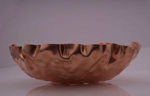 Cuenco de cobre con forma de flor de Calidad exclusiva, diseño elegante, cuenco de cobre para servir comida de Ramadán al precio más barato por proveedores indios - Product Image 3