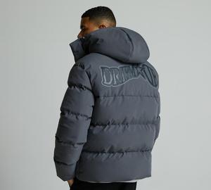 Chaqueta de Invierno para Hombre con Capucha Desmontable Gris, Chaqueta Acolchada Cálida para Hombre, Abrigo con Capucha, Chaqueta Gruesa Cortavientos de Moda para Exteriores - Product Image 3