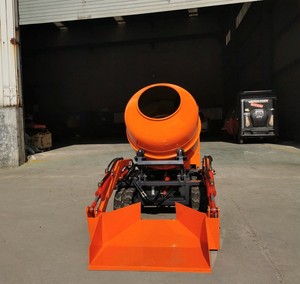 Mini bétonnière sur chenilles avec godet frontal pour chantier de construction - Product Image 6