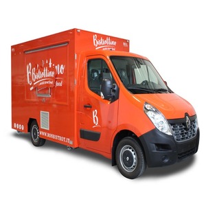 Remolque de comida móvil de acero inoxidable personalizado Unidad de concesión de catering comercial al aire libre - Product Image 1