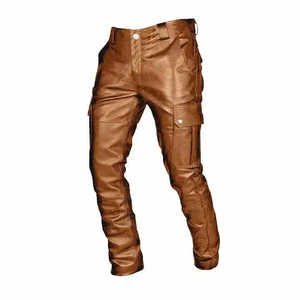 Nouveau pantalon d'hiver vintage de haute qualité pour homme en toile polyester/coton, imperméable, respirant, décontracté, léger, streetwear, uni - Product Image 1