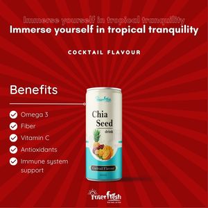 Sabor de cóctel de bebidas de Semilla de Chía de 320ml del fabricante de bebidas Interfresh Vietnam y servicio global OEM ODM - Product Image 2