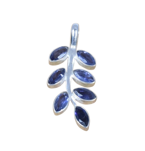 Pendentif en pierre précieuse d'améthyste Bijoux indiens de meilleure qualité en argent sterling 925 Cadeau de mariage pour l'amour avec timbre 925 Bijoux - Product Image 1