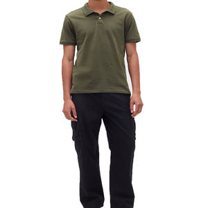 Chemises polo pour hommes en coton piqué en gros, manches courtes, coupe classique, t-shirt décontracté, logo personnalisé, tee-shirt de golf, tee-shirt de tennis - Product Image 3