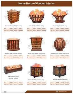 Lampe Bouquet en Pierre de Sel de l'Himalaya avec Cordon Variateur dans un Panier en Bois Décoration en Sel Rose pour la Maison, le Spa, le Sauna et les Espaces Bien-être - Product Image 6