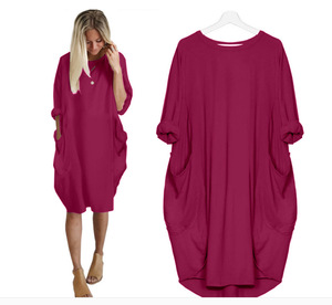 Vestido largo holgado informal de talla grande para mujer, vestido playero Sexy Vintage para fiesta y verano, venta al por mayor, 2022 - Product Image 4