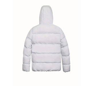 Chaqueta de burbujas de invierno de lona con capucha personalizada para hombres con bolsillos impermeable ecológico de alta calidad - Product Image 2