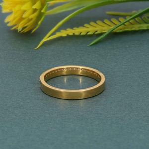 Anillo de boda de oro sólido de 14K con diamante cultivado en laboratorio certificado IGI más vendido, joyería de lujo de gama alta de moda fina para mujer - Product Image 3