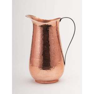 เหยือกทองแดงแท้ ดีไซน์เฉพาะตัว เป็นมิตรกับสิ่งแวดล้อม งานฝีมือสไตล์โบราณ เหมาะสำหรับงานปาร์ตี้ ของขวัญ และนักสะสม มีจำหน่าย - Product Image 4