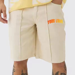 2025 shorts pour hommes personnalisés de haute qualité 100% coton polaire sérigraphie avec patch brodé Shorts - Product Image 3