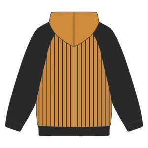 Sudadera con capucha Alpha APA bordada Premium Old Gold & Black Raglan Sleeves Pinstripe Design Greek Fraternity Apparel Divine Nine HBCU - Product Image 2
