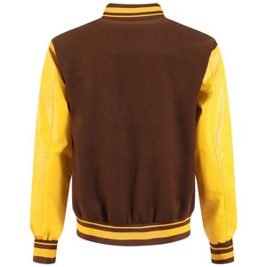 Chaquetas Bomber Varsity de Béisbol para Hombre, Estilo Letterman, Cuello Alto, Logotipo Frontal, Transpirables, de Poliéster/Algodón - Product Image 2