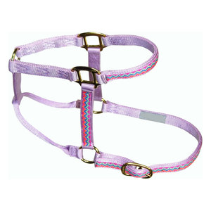 Superposition de tissage de lavande de licou de cheval en nylon de haute qualité réglable Durable pour 800-1100 Lbs Premium utilisation quotidienne taille moyenne - Product Image 2