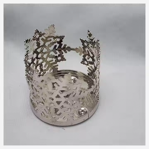 ใหม่ล่าสุดผู้ถือเทียนออกแบบโบราณโต๊ะเทียนคำปฏิญาณโลหะเหล็กตกแต่งที่สมบูรณ์แบบสำหรับคำปฏิญาณและแสงเทียนชา - Product Image 1