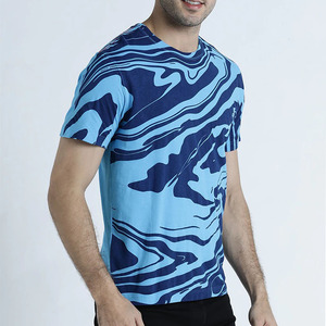 T-shirts à manches courtes 100% coton personnalisés des fabricants d'usine OEM pour hommes Tissu tricoté Concevez vos propres chemises à vendre - Product Image 5