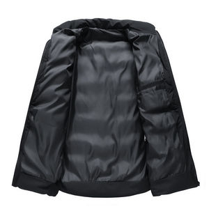 Chaqueta de Invierno Casual Unisex Personalizada, Acolchada, Rellena de Poliéster, de Alta Calidad, con Cuello Alto y Cremallera Frontal, 100% Algodón - Product Image 3