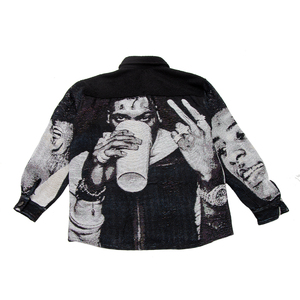 Giacca in Tessuto Jacquard Personalizzata, Abbigliamento Vintage da <span class=keywords><strong>Uomo</strong></span> Stile Streetwear, Produzione Cinese - Product Image 2