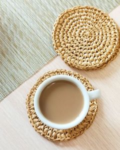 Very Unique High quality Raffia Round <b>Placemats</b> with iron frame from Vietnam's Artisan - Product Image 6