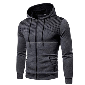 men hoodie Color block Knitted Hipster 100% Polyester <b>Slim</b> Fit Casual plain Pullover Hooded logo Custom print men hoodie - Product Image 6