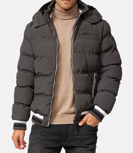 เสื้อแจ็คเก็ตพัฟเฟอร์ผู้ชายแบบสบายๆ ขายส่งจากโรงงาน รับสกรีนโลโก้ กันลม ใส่สบาย - Product Image 3