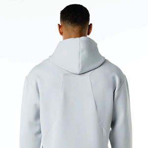 Wholesale Custom Men's 500 GSM Tech Fleece Cotton Patchwork Oversized Zip Hoodie Sweatshirts Tracksuits Embroidery Logo Winter - Product Image 6