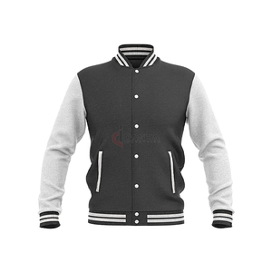2024 más vendidos MOQ bajo de alta calidad de lana y al aire libre Letterman Bomber Jacket OEM Services Lettermen chaquetas de béisbol para niños - Product Image 1