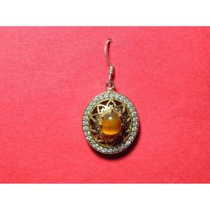 Pendiente de ojo de tigre de Plata de Ley 925 con cabujón de oro rosa Artículo de regalo de joyería para mujer - Product Image 5