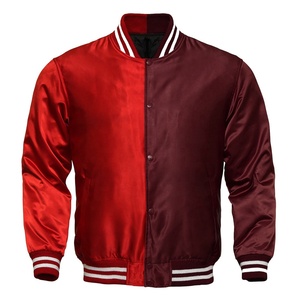 Veste de baseball varsity pour homme sur mesure OEM de haute qualité, style streetwear hivernal écologique avec doublure en soie - Product Image 1