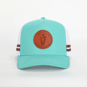 Gorra de béisbol estilo camionero de Vietnam, de 6 paneles, estructurada, con parche tejido, malla, ajustable, hebilla metálica, logotipo personalizado, gorras - Product Image 2