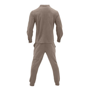 Survêtements d'hiver décontractés pour hommes de qualité supérieure 2025, légers, unis, 2 en 1, ourlet fendu, taille élastique, 100% polyester, unisexe - Product Image 5