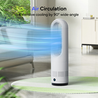 Nouveau ventilateur de purificateur d'air sans lame intelligent de vent de conception avec télécommande vent doux économie d'énergie bureau maison à double usage