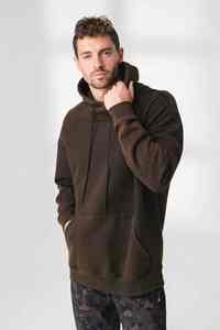 Logo personnalisé lavé à l'acide 460 Gsm coton recadrée pull en relief Streetwear en détresse hommes à capuche - Product Image 6