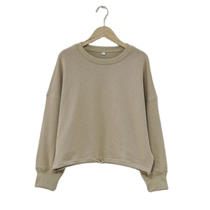 Nouveaux sweats élégants de haute qualité 100% coton Streetwear pour femme Design décontracté personnalisé en gros sweats à capuche tricotés - Product Image 1