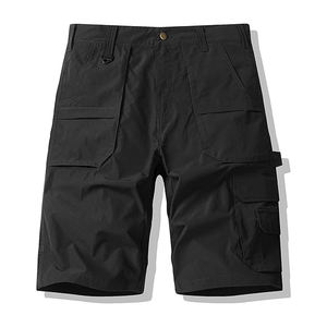 Haut court cargo multi-poches pour homme Tendance avec jean 100% coton de qualité supérieure - Product Image 6