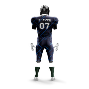 Wear 4 <b>Games</b> Customized American Football Uniform Sets Breathable Anti Bacterial 100% Polyester Quick Dry Plus Size Uniforms - Product Image 2