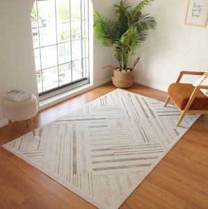 NUEVO Alfombra de Polipropileno Lurex Lavable y Económica, Fabricada a Máquina, Resistente a las Manchas, para Camping y Coche, Origen Turquía, Diseño Moderno Tipo Puzzle - Product Image 3