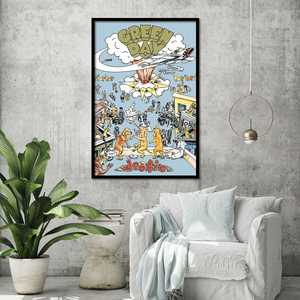 Póster de Green Day Dookie, Estilo de Diseño Moderno, Marco Negro para Decoración de Pared - Product Image 1