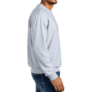 Sudadera de hombre extragrande con logotipo frontal personalizado, nueva llegada, sudadera básica de mezcla de algodón para venta en línea - Product Image 3