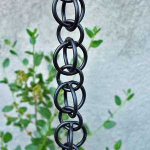 Cadena de lluvia de metal hecha a mano para diseño exterior del hogar con atractivo estético Vintage para accesorios de jardín de lujo - Product Image 5