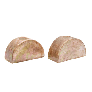 Bougeoirs en nacre demi-lune faits à la main pour le Ramadan, bougeoirs coniques, vente en gros du Vietnam - Product Image 1