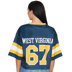 Camiseta Deportiva de Malla con Corte Cuadrado Personalizado, Estilo Deportivo, Cuello Acanalado, Mangas Cortas, Talla Grande - Product Image 3