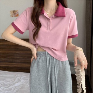 Haute qualité-marché chaud pas cher prix Polo t-shirts logo brodé personnalisé-polo pour femmes-vêtements pour femmes - Product Image 4