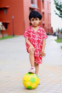 Robe de nuit pour enfants coton pur fait à la main beau costume de nuit en coton imprimé vêtements d'été vêtements décontractés - Product Image 2