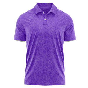 Ropa de secado regular para hombre, jersey de manga corta de poliéster y LICRA, de secado rápido para camisa de golf con estampado hecho en Vietnam - Product Image 5
