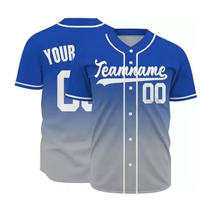Haute qualité hommes Baseball Jersey Logo personnalisé séchage rapide respirant vêtements de sport chemise équipe Club Match formation vêtements en gros - Product Image 1