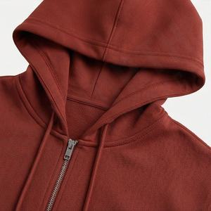 Ensemble de survêtement personnalisé pour homme avec fermeture éclair et motif uni, avec capuche, dernier modèle de vêtements de sport d'entraînement, tenue d'hiver de couleur personnalisée - Product Image 4