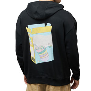 Nueva llegada Peso ligero de alta calidad Logotipo personalizado Impresión Hombres Material polar Sudadera con capucha de gran tamaño Impreso - Product Image 1